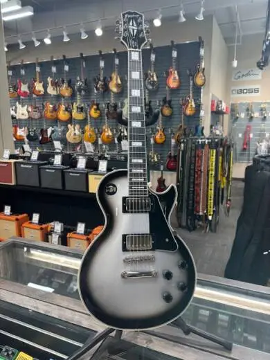 Epiphone - Les Paul Custom Electric Guitar - Silver Burst