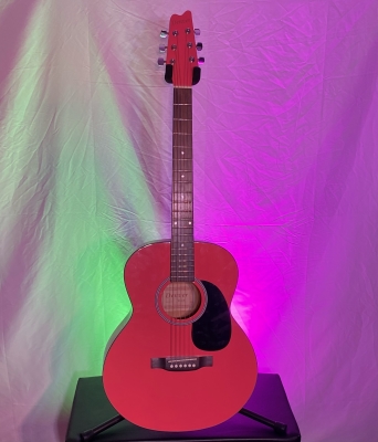 Denver Acoustic Guitar - Folk Style - Pink