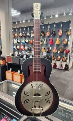 Gretsch Guitars - G9240 Alligator Round-Neck, Mahogany Body Biscuit Cone Resonator Guitar - 2-Colour Sunburst