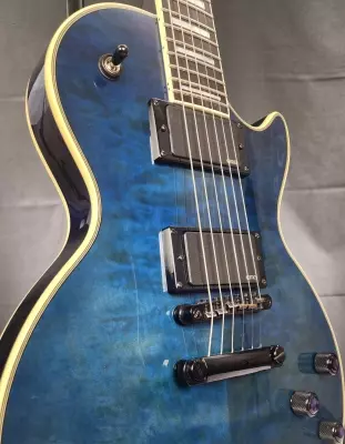 Epiphone - Prophecy Les Paul Custom Plus Ex w/Case - Saphire 4