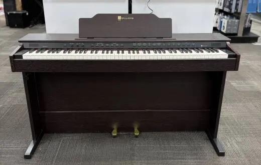 Williams Pianos - Rhapsody III 88-Key Digital Piano with Bluetooth - Deep Walnut
