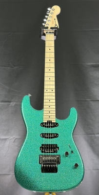 Charvel Guitars - Pro-Mod San Dimas Style 1 HSS FR M, Maple Fingerboard - Aqua Flake