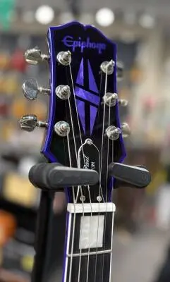 Epiphone - Les Paul Custom Widow Electric Guitar with Gigbag - Purple 2
