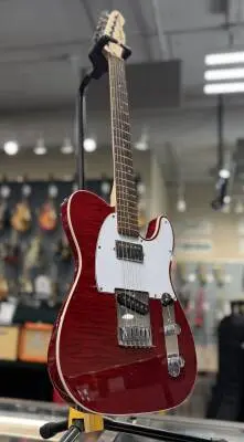 Squier - Affinity Series Telecaster FMT SH, Laurel Fingerboard - Crimson Red Transparent