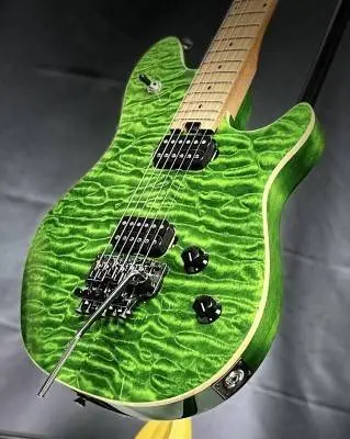 EVH - Wolfgang Standard QM, Baked Maple Fingerboard - Transparent Green 2