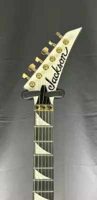 Jackson Guitars - MJ Series Rhoads RR24MG, Ebony Fingerboard - White with Black Pinstripes 4