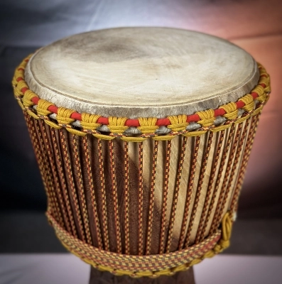 African Drums - African Djembe XL with Fully Carved Bottom - 13.5 x 24'' 2