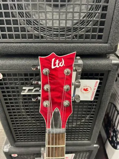 ESP LTD SINGLE CUT Q/M TOP TRANS BLK CHERRY 2