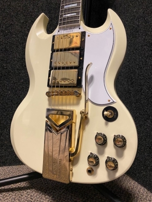Gibson Custom Shop 60th Anniversary 1961 SG Les Paul Custom VOS - Polaris White 3