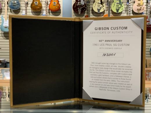 Gibson Custom Shop 60th Ann 1961 SG LP Custom 7
