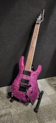 Jackson SLATXSD Quilted Maple Top 7-String Electric Guitar Transparent Purple
