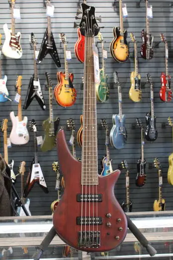 Jackson Guitars - JS Series Spectra Bass JS3V, Laurel Fingerboard - Walnut Stain
