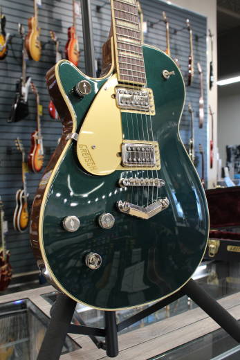 Gretsch Guitars - G6228LH Players Edition Jet BT with ''V'' Stoptail, Rosewood Fingerboard - Cadillac Green, Left-Handed 2
