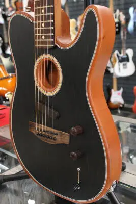 Fender - Acoustasonic Player Telecaster, Rosewood Fingerboard - Brushed Black 2