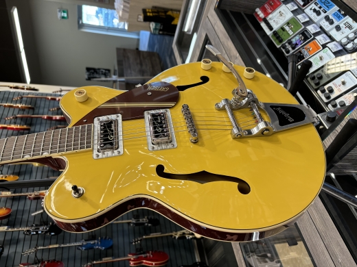 G2604T LTD Streamliner Rally II Center Block with Bigsby, Laurel Fingerboard - Two-Tone Bamboo Yellow/Copper Metallic 2