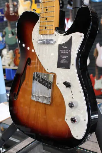 Fender - Vintera II 60s Telecaster Thinline, Maple Fingerboard - 3-Color Sunburst with Gig Bag 2