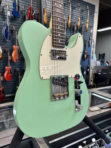 Store Special Product - Fender - American Performer Telecaster Humbucker, Rosewood Fingerboard - Satin Surf Green