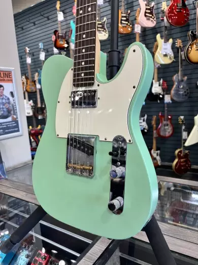 Store Special Product - Fender - American Performer Telecaster Humbucker, Rosewood Fingerboard - Satin Surf Green