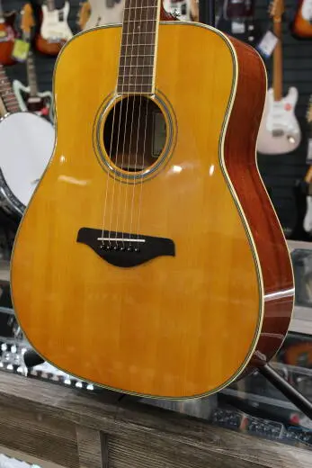 Yamaha - FG TransAcoustic Guitar w/Solid Spruce Top - Vintage Tint 2