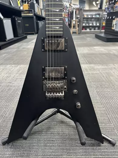 Store Special Product - Kramer - Night V with Floyd Rose - Satin Black