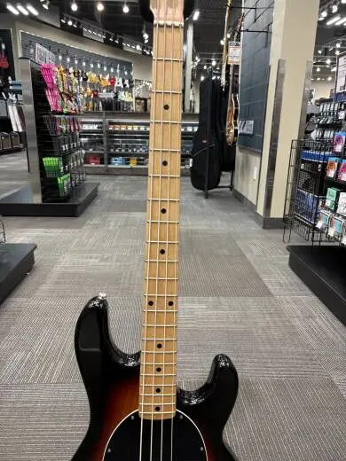 Ernie Ball Music Man - StingRay 4 3EQ H Bass Guitar w/Maple Fingerboard - Vintage Sunburst w/ Case 2