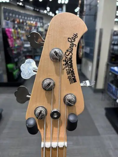 Ernie Ball Music Man - StingRay 4 3EQ H Bass Guitar w/Maple Fingerboard - Vintage Sunburst w/ Case 2