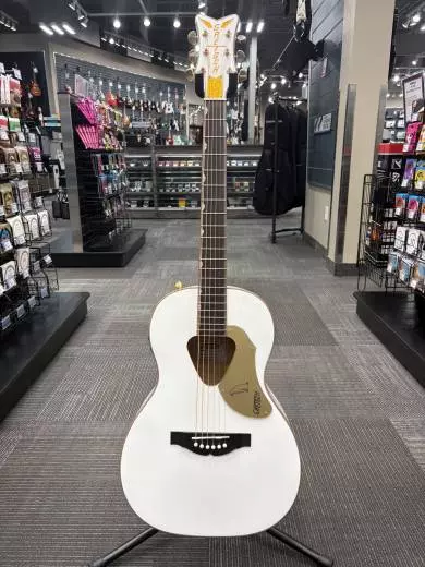 Store Special Product - Gretsch Guitars - G5021WPE Rancher Penguin Parlor Acoustic/Electric, Fishman Pickup System - White