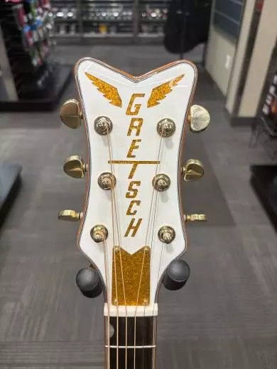 Store Special Product - Gretsch Guitars - G5021WPE Rancher Penguin Parlor Acoustic/Electric, Fishman Pickup System - White