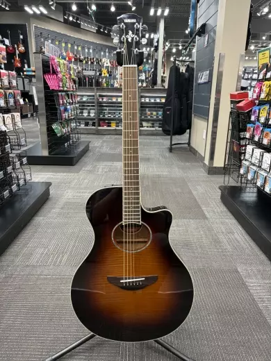 Yamaha - APX600FM Acoustic Electric w/Cutaway - Flame Maple Tobacco Brown Sunburst