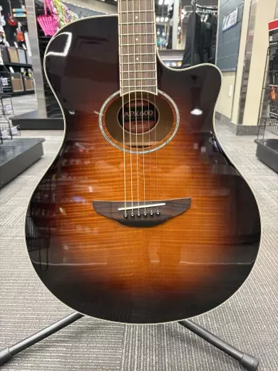 Yamaha - APX600FM Acoustic Electric w/Cutaway - Flame Maple Tobacco Brown Sunburst 2