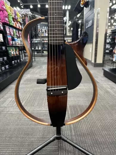 Yamaha - SLG200S Silent Guitar with Steel Strings - Tobacco Brown Sunburst 2