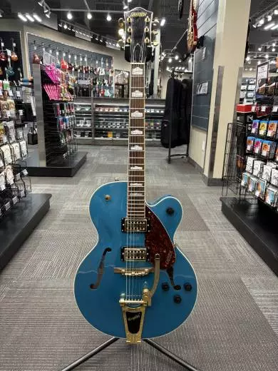Gretsch Guitars - G2410TG Streamliner Hollow Body Single-Cut with Bigsby and Gold Hardware, Laurel Fingerboard - Ocean Turquoise