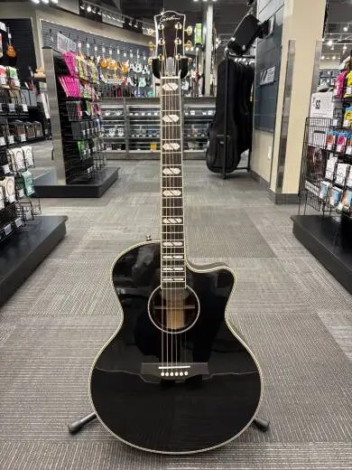 Store Special Product - Godin Guitars - Connaisseur Mini-Jumbo Rosewood Acoustic Guitar - Black