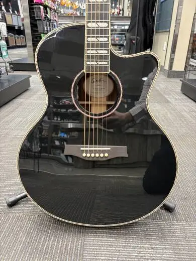Store Special Product - Godin Guitars - Connaisseur Mini-Jumbo Rosewood Acoustic Guitar - Black