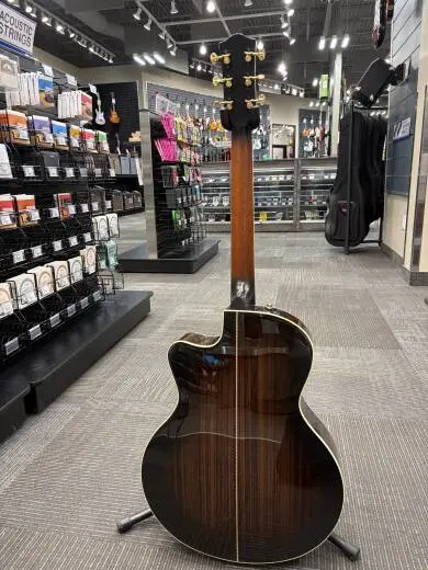 Godin Guitars - Connaisseur Mini-Jumbo Rosewood Acoustic Guitar - Black 2