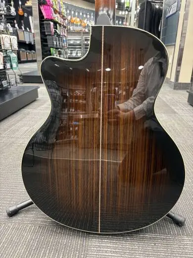 Godin Guitars - Connaisseur Mini-Jumbo Rosewood Acoustic Guitar - Black 2