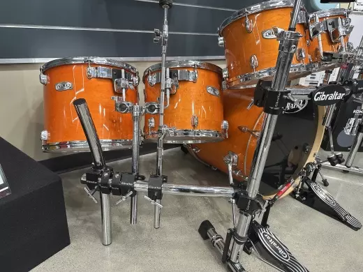 MAPEX - M-Series 7 Piece Transparent Orange Drum Kit w/ Hardware Rack & Accessories 3