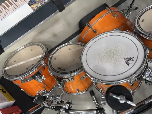 MAPEX - M-Series 7 Piece Transparent Orange Drum Kit w/ Hardware Rack & Accessories 5