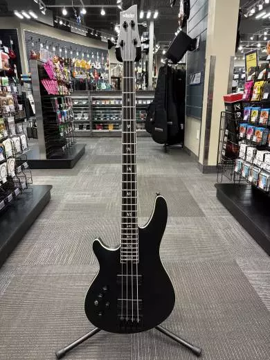 Schecter - SLS Elite-4 ''Evil Twin'' 4-String Bass - Satin Black - Left Handed