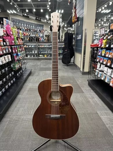 Fender - PM-3C Triple-0 NE All-Mahogany Acoustic Guitar - Natural
