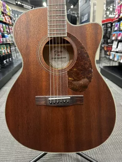 Fender - PM-3C Triple-0 NE All-Mahogany Acoustic Guitar - Natural 2