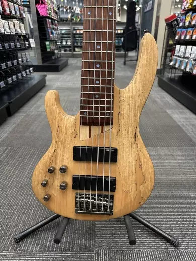 ESP Guitars - LTD 6-String Left Hand Bass Guitar - Natural Satin 2