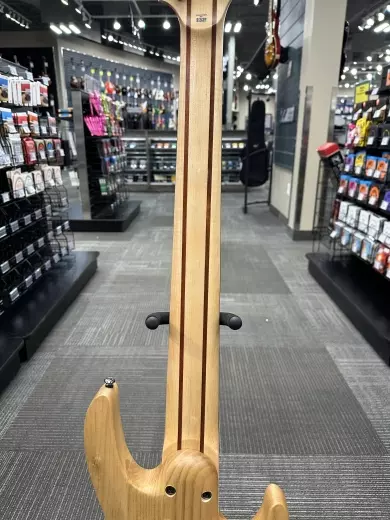 ESP Guitars - LTD 6-String Left Hand Bass Guitar - Natural Satin 7