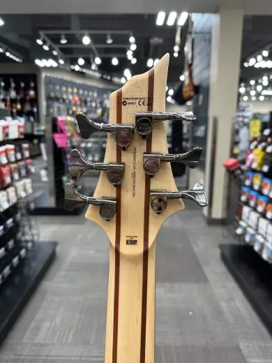 ESP Guitars - LTD 6-String Left Hand Bass Guitar - Natural Satin 8