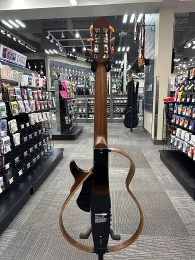 Yamaha - SLG200N Silent Guitar w/Nylon Strings - Tobacco Brown Sunburst 5