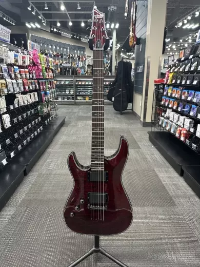 Schecter - Left Handed Hellraiser C-1 Electric Guitar - Black Cherry
