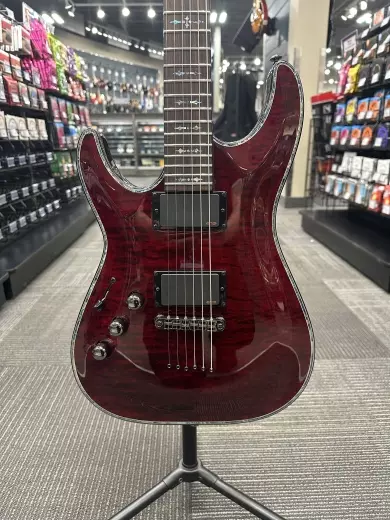 Schecter - Left Handed Hellraiser C-1 Electric Guitar - Black Cherry 2