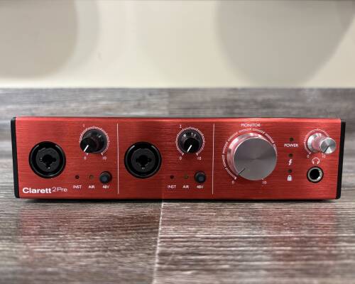 Focusrite - Clarett 2Pre 24/192 10-In/4-Out Thunderbolt Audio Inteface