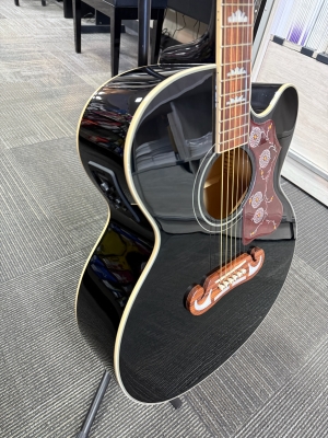 Store Special Product - Epiphone EJ-200CE Ebony w/case