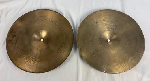 Zildjian 14 inch Flange Hats Vintage 1970s 2